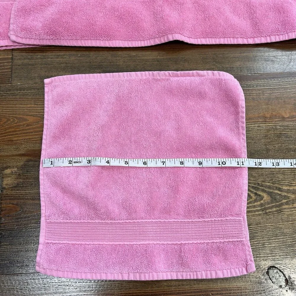 Pottery Barn Kids Towel Set 2 Hand Towel & 2 Wash Cloths Pink